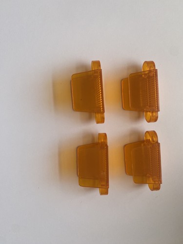 Set of 4 Orange Transparent Double Sided Pinball Lane Guides 1-3/4 inch NEW    - Picture 2 of 3