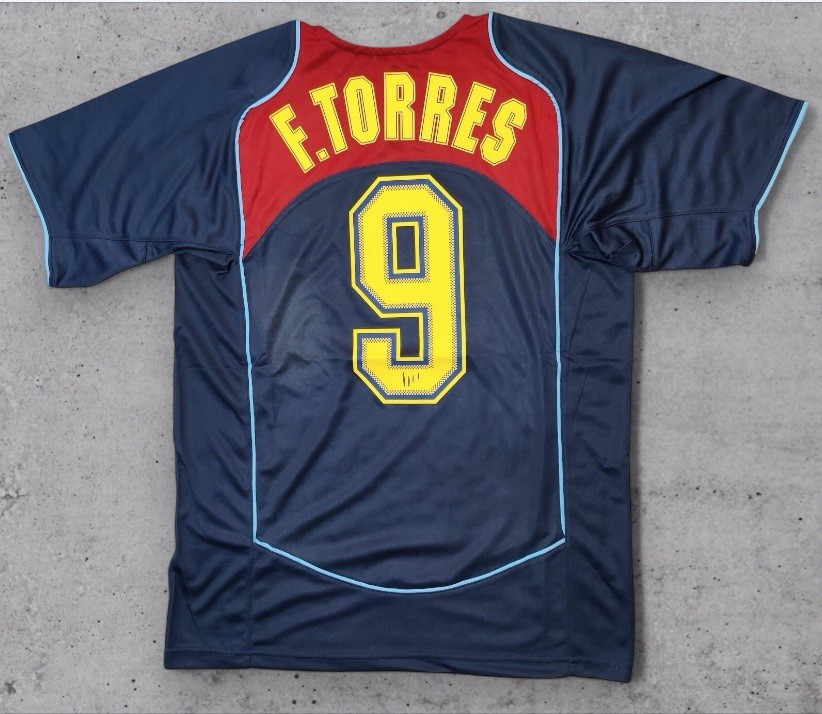 Atletico Madrid 04/05 Spiderman 2 F.Torres Away football Jersey