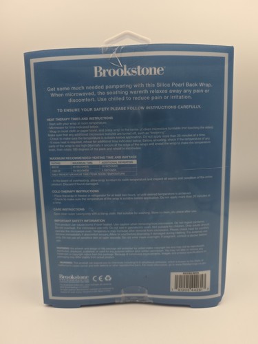 Brookstone SILICA PEARL BACK WRAP SILIKONPERLEN THERAPIE - Bild 2 von 2