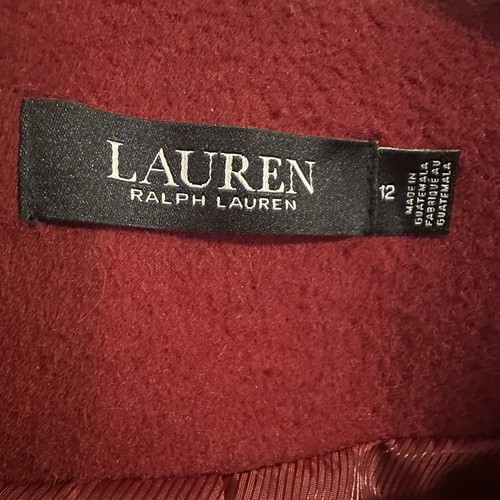 Ralph Lauren einreihiger Wollmantel Damen Größe 8 rot LR2523 - Bild 4 von 7
