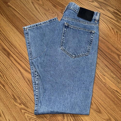 Vintage Calvin Klein Jeans Low Rider Double Stonewash 34x31 Hip Hop USA Made 90s - Picture 3 of 12