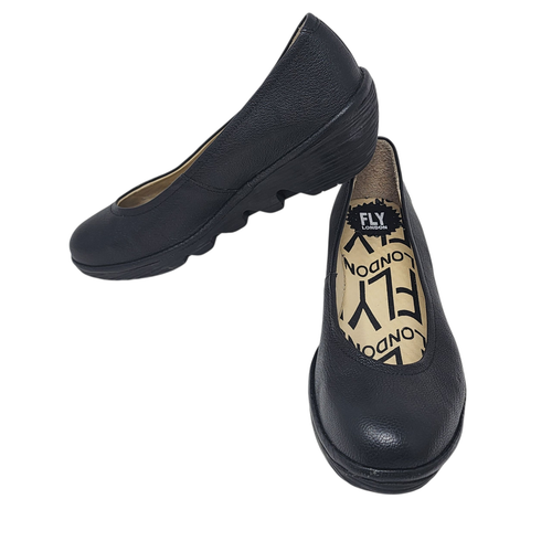 Fly London Shoes Womens Size 42 Leather Wedge Comfort Slip On Casual Portugal - Picture 2 of 13
