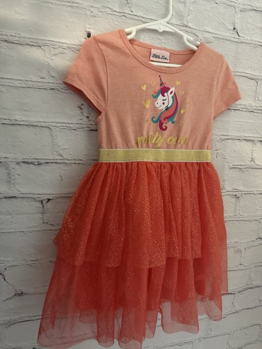 Little Lass Pink TuTu PARTY CORN Dress EUC Girl's Size 5 - Picture 5 of 9