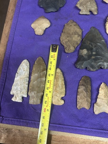 Pfeilspitze Lot authentische Original Speerspitzen Vogelspitzen Paleo-Wald Ohio - Bild 8 von 12