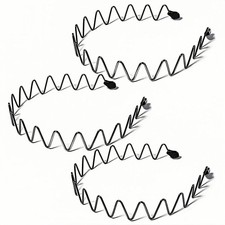 3 Pcs Metal Headbands for Men Non Slip Wide Wave Hair Bands
