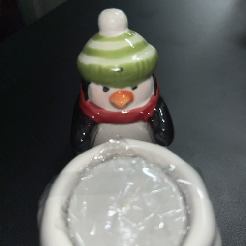 Hallmark Penguin Snowball Tea Light Candle Holder - Picture 7 of 8