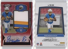 2024 Certified Freshman Fabric Mirror Signatures Red Brenden Rice Rookie Auto RC