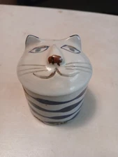 Vintage TAKAHASHI SAN FRANCISCO JAPAN CERAMIC CAT JAR TRINKET BOX