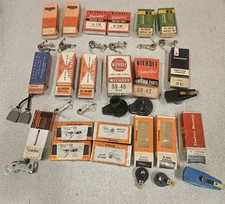 lot of 20 Vintage Car or Truck Ignition Parts, Delco Remy Auto-Lite, Others,NOS