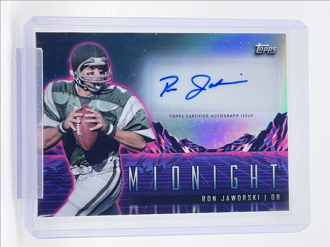 RON JAWORSKI 2024 TOPPS MIDNIGHT HORIZON SIGNATURES MOON BEAM AUTO Q2277