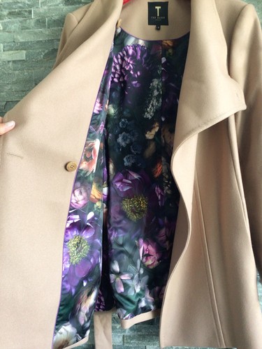 Ted Baker Smart Camel 3/4 Belted Coat Wool/Cashmere Blend Rrp £299 - Picture 7 of 15