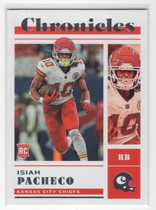 2022 Panini Chronicles * Isiah Pacheco Rookie Kansas City Chiefs #36