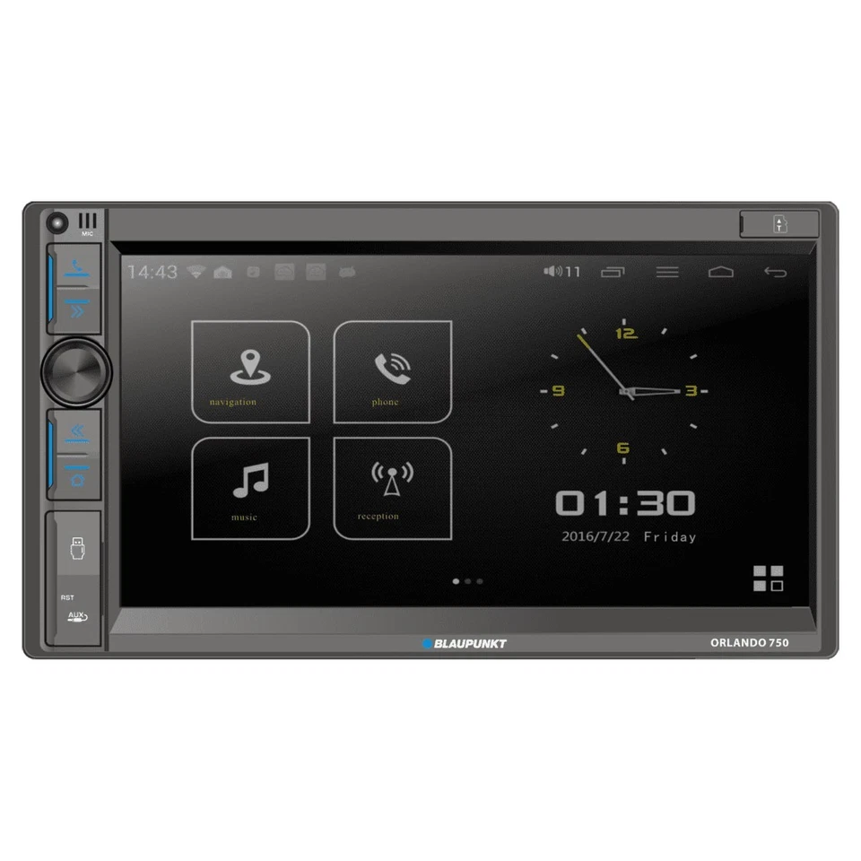 BLAUPUNKT ORLANDO 750 6.9" TOUCHSCREEN 2-DIN RECEIVER APPLE CARPLAY ANDROID AUTO - Image 2 of 4