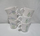 Vintage Corelle Shadow Iris 6oz Suprema mugs cups 6 PIECE SET
