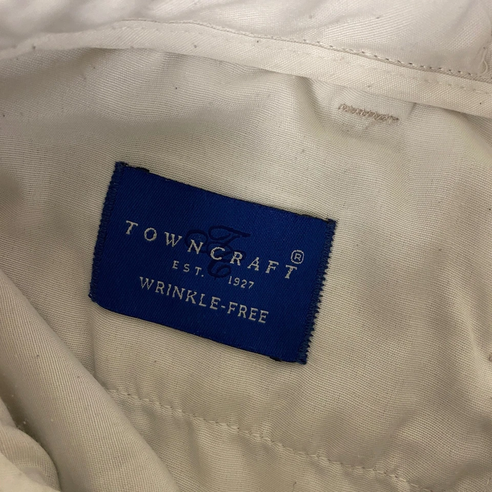 Pantalones Cortos Towncraft Est 1927 Para Hombre Talla 42W Beige Plisado Sin Arrugas ** Foto 3 de 4
