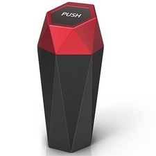 Car Cup Holder Trash Can, Trash Can with Lid, Mini Portable Trash Bin for Cars,