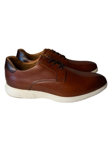 Florsheim NEU Dash Plain Toe Oxford Cognac Herren 11M Comfortech Schuhe Braun Spitze - Bild 2 von 8