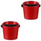  2 stücke Kaffeegelände Eimer Slag Bin Espresso Knock Box Kaffee Recycling Box