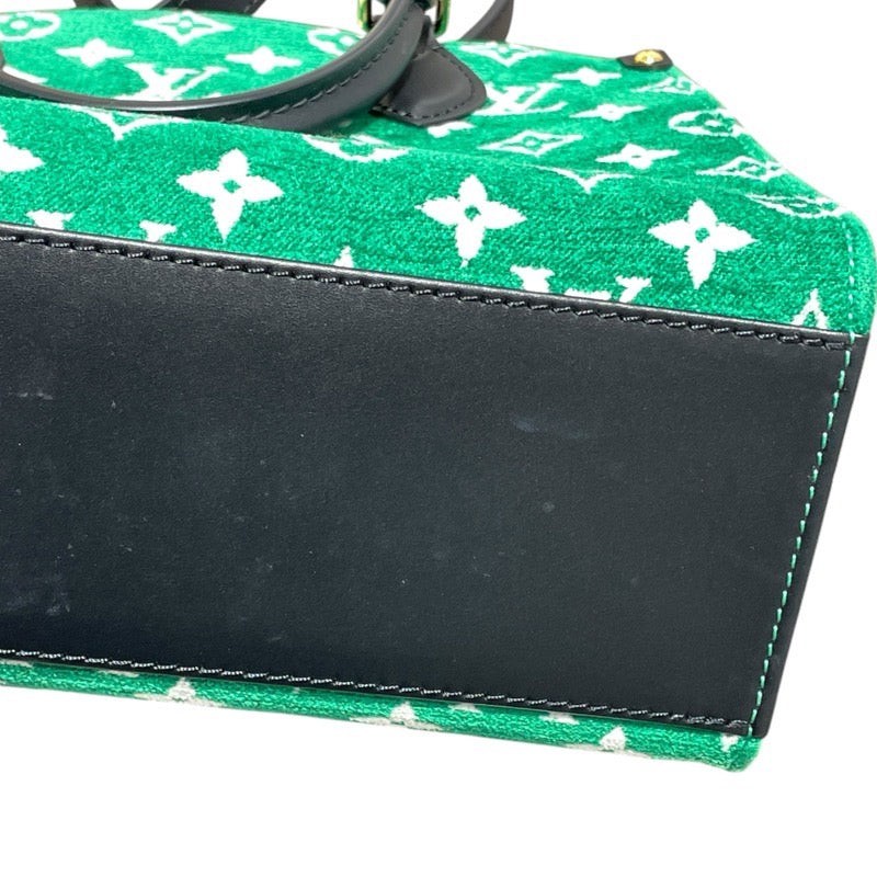 Louis Vuitton OnTheGo Tote PM Green Monogram Velvet for sale