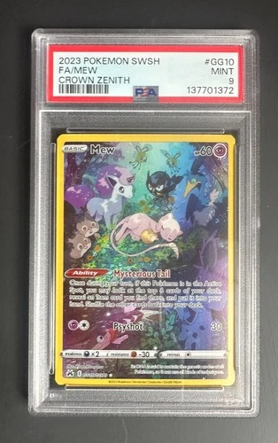 New ListingPSA 9 MINT, Mew GG10/GG70, Crown Zenith: Galarian Gallery Holo