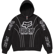 Supreme x Fox Racing Zip Up Hooded Sweatshirt 4colors FW25