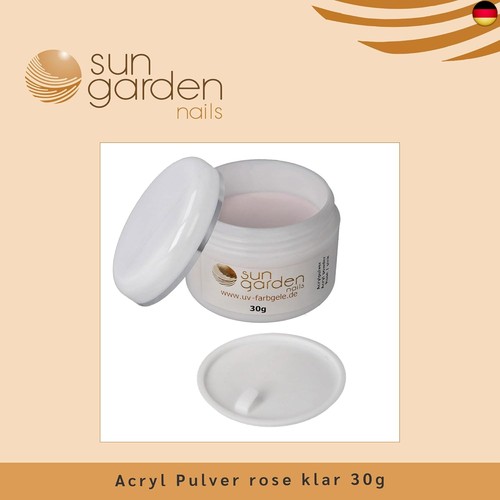 Sun Garden Nails - Acryl Nagel Pulver Rose 30g - Bild 7 von 7