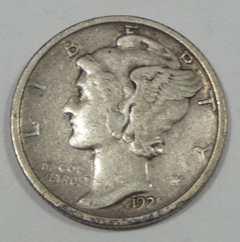 1925-D Mercury Dime EXTRA FINE Silver 10c - Picture 3 of 4