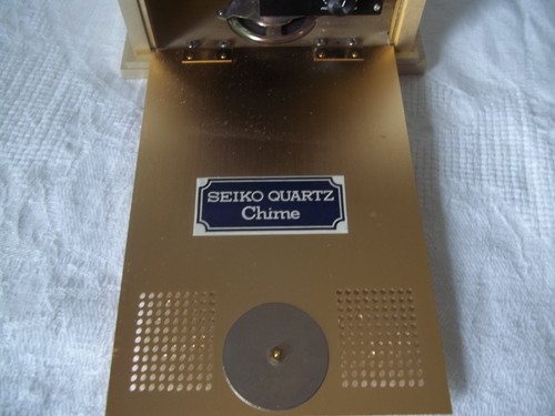 Reloj de Escritorio Seiko Westminster-Whittington 8" Abrigo QF002G Cuarzo Japón FUNCIONANDO - Imagen 7 de 14