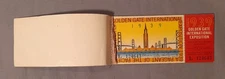 1939 Golden Gate Exposition Worlds Fair 2 Unused Tickets Book San Francisco Old
