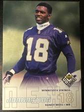 Randy Moss 1998 UD CHOICE Domination HOF Rookie Card #270 (6235)