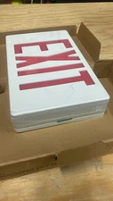 Commercial Electric LED Red/Green Exit Sign With Battery Back-up New Unopened B1