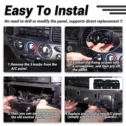 559100C010 For Toyota Tundra A/C Heater Climate Control Unit Manual 2000-2006 - Picture 3 of 13