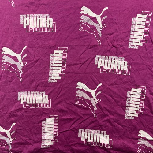 Puma All Over Print Logo T-Shirt Damen Gr. XL* Lila 3D Effekt Größenetikett Missin - Bild 2 von 6