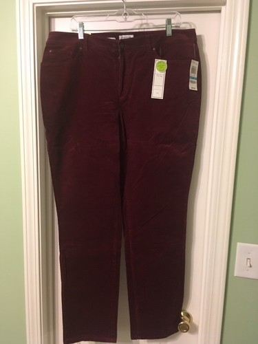 Charter Club Pant Shop, NEW, Size 16, Waist 37 X 32 Inseam, Maroon, $59 retail - Picture 3 of 12