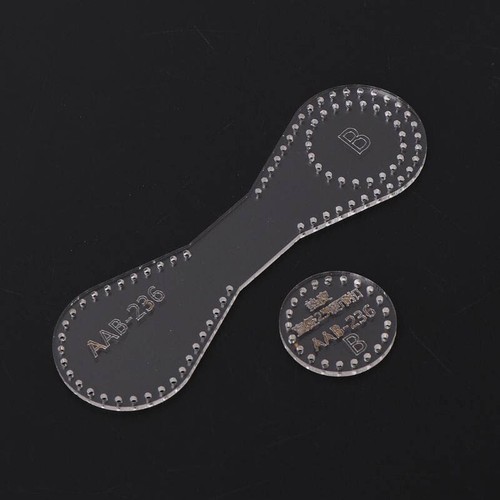 Acrylic Stencil Template DIY Leather Handmade Craft Key Buckle Sewing Pattern - Picture 12 of 16