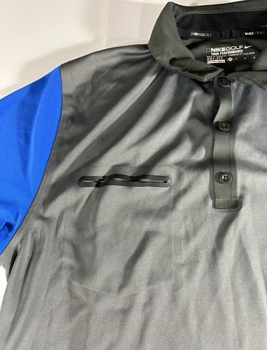 Duke Blue Devils Nike Polo Shirt Mens M Dri-Fit Tour Performance Nike Golf Gray - Picture 6 of 14