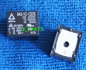 10pcs ORIGINAL 943-1C-12DS 5pins 12V 12A 125VAC Relays