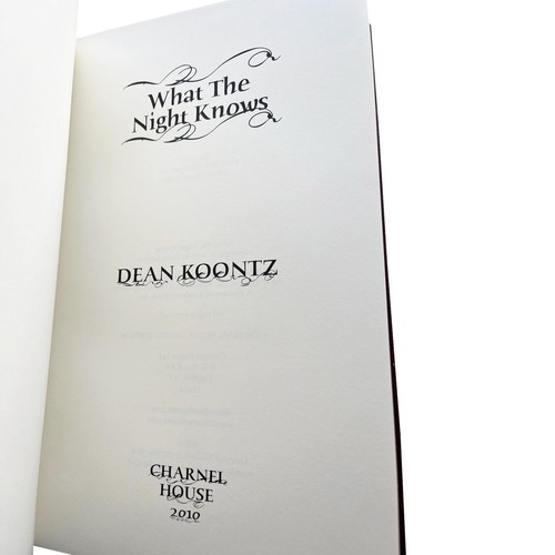 Dean Koontz WHAT NIGHT KNOWS Journal Alton Blackwood Signed Limited Edition 200 - Imagen 11 de 13