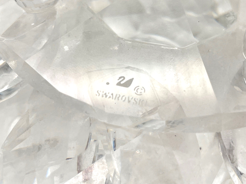 Große Swarovski Seerose geschliffenes Glas Kerzenständer Swarowski ca 13cm - Bild 7 von 7