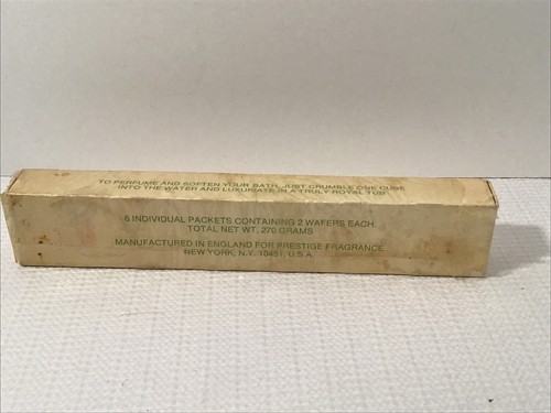 6 Cubes Vintage English Bath Cubes Perfumed Rose Lavender Gardenia Violet NEW - Picture 3 of 4