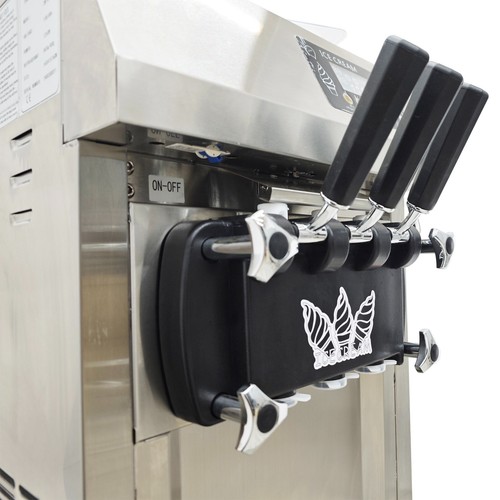 Fully Auto 3 Head Soft Ice Cream Machine 110V w/Pre-cooling Preservation 1250W - Picture 18 of 24