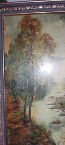 Antique Oil Painting {GUILDED VictoriaN STYLE FRAMED) - Picture 2 of 10