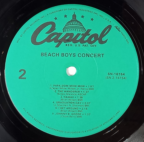 The Beach Boys: Concert Lp Promo! - Imagen 4 de 4