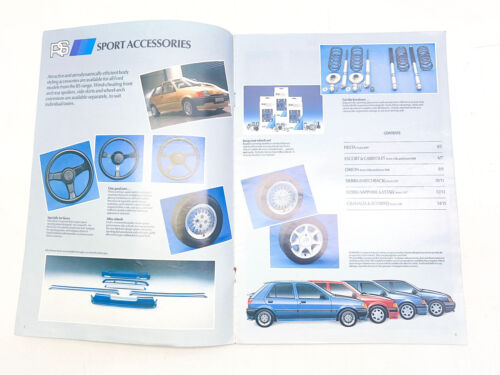 Vintage Car Brochure Ford Fiesta x4 1989 1997 & FS Sport Accessories - Picture 18 of 22