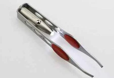 2 Portable Tweezer With LED Light Eyebrow Ticks Splinter Thorn  Hair Removal