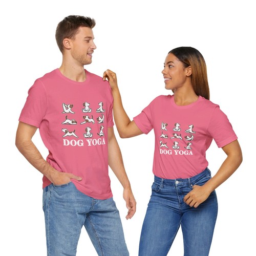 Funny T-Shirt Funny Yoga Shirt Yoga Tee Dog Yoga Workout Tee - 第 16/17 張圖片