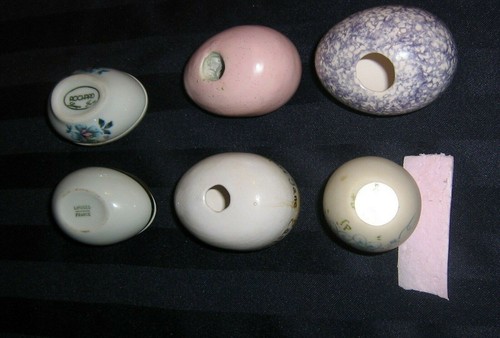 Lote de 6 limoges vintage de Rochard, huevos de porcelana, Renee, Mari Jane, PH, DJ Dwanda, 1968 - Imagen 4 de 12