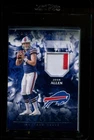 2018 PANINI ORIGINS PATCHES 2COLOR JOSH ALLEN RC PLAYER-WORN JERSEY ROOKIE PSA 7