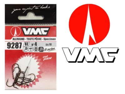 VMC 9287 Specimen Angelhaken mit Öhr Liefebait Deadbait lose Haken