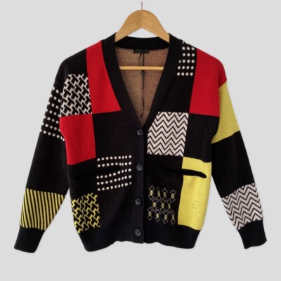 FUN & FUN Kids Multicolored Knit Button Cardigan EU40 ($110)